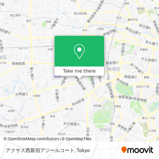 アクサス西新宿アジールコート map