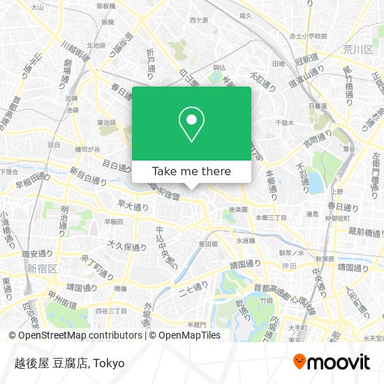 越後屋 豆腐店 map