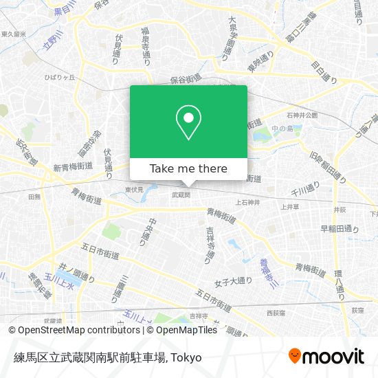 練馬区立武蔵関南駅前駐車場 map