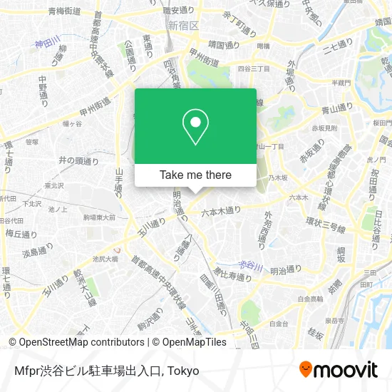 Mfpr渋谷ビル駐車場出入口 map