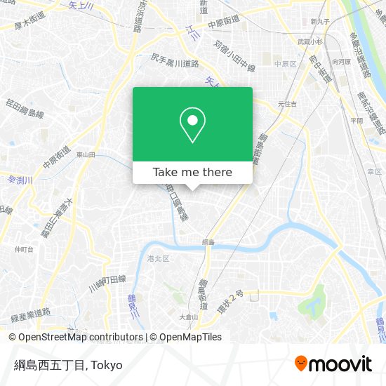 綱島西五丁目 map