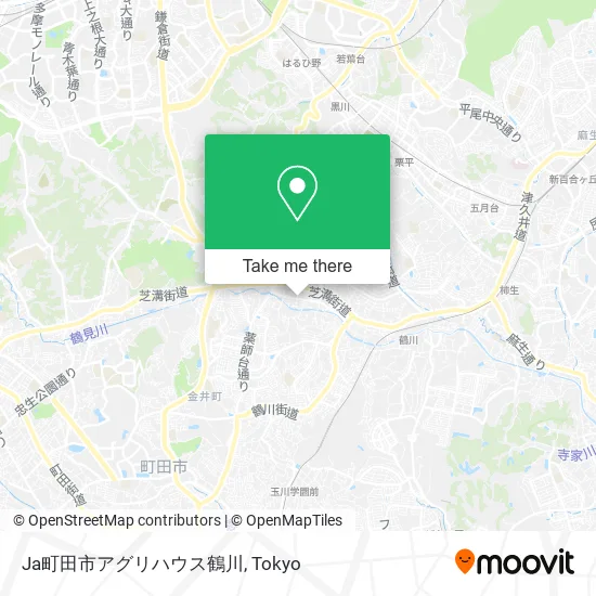JA Machida City Agricultural House Tsurukawa map