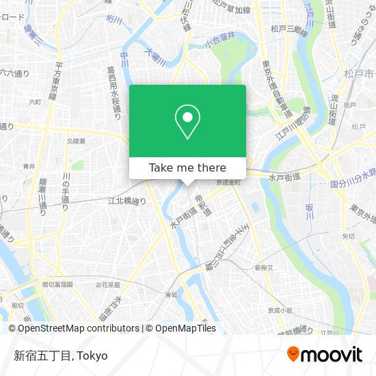 新宿五丁目 map