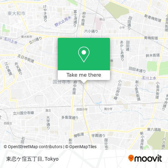 東恋ケ窪五丁目 map