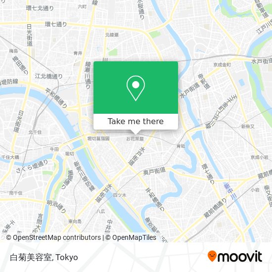 白菊美容室 map