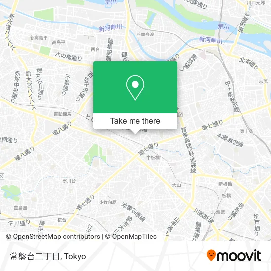 常盤台二丁目 map
