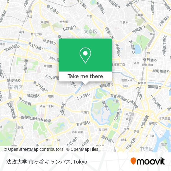 法政大学 市ヶ谷キャンパス map