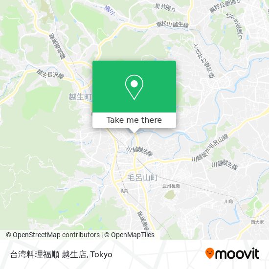 台湾料理福順 越生店 map