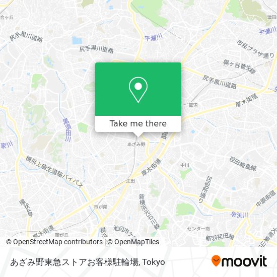 あざみ野東急ストアお客様駐輪場 map