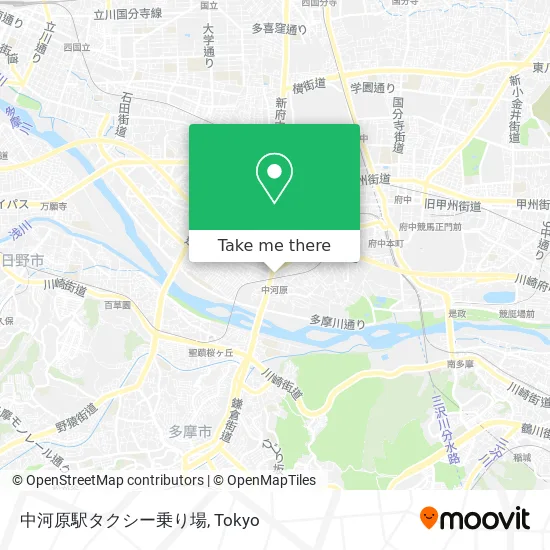 中河原駅タクシー乗り場 map