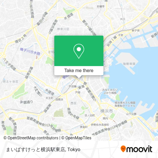 まいばすけっと横浜駅東店 map