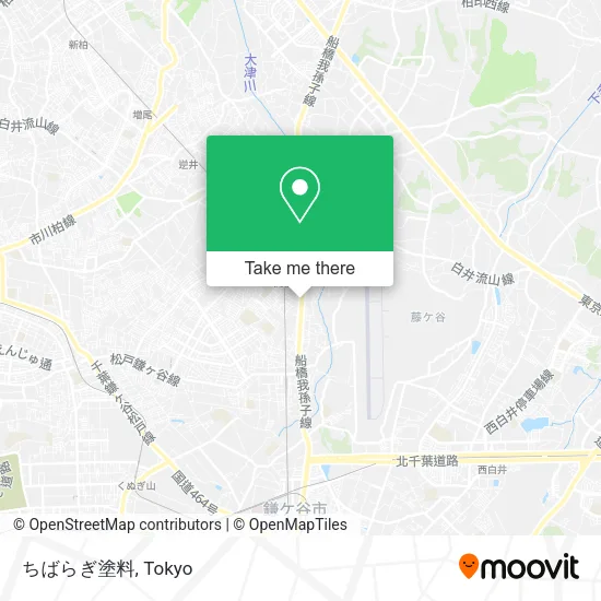 ちばらぎ塗料 map
