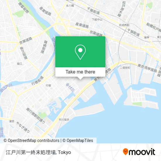 江戸川第一終末処理場 map