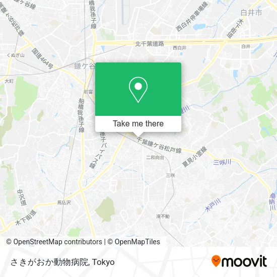 さきがおか動物病院 map