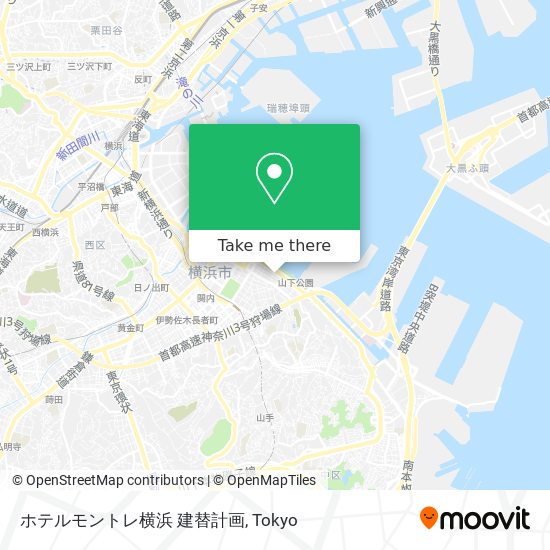 ホテルモントレ横浜 建替計画 map