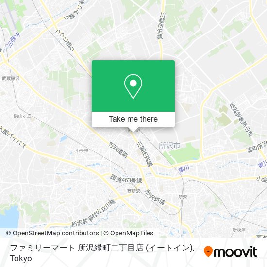 ファミリーマート 所沢緑町二丁目店 (イートイン) map