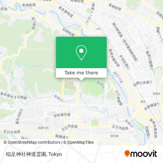 稲足神社神道霊園 map