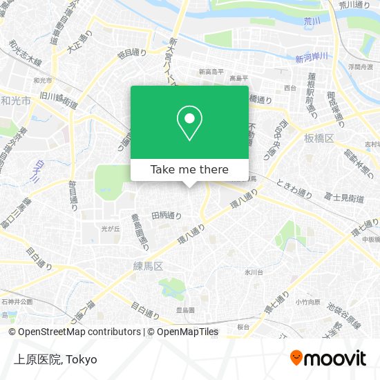 上原医院 map