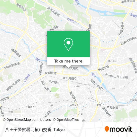 Hachioji Police Station Motoyokoyama Koban map