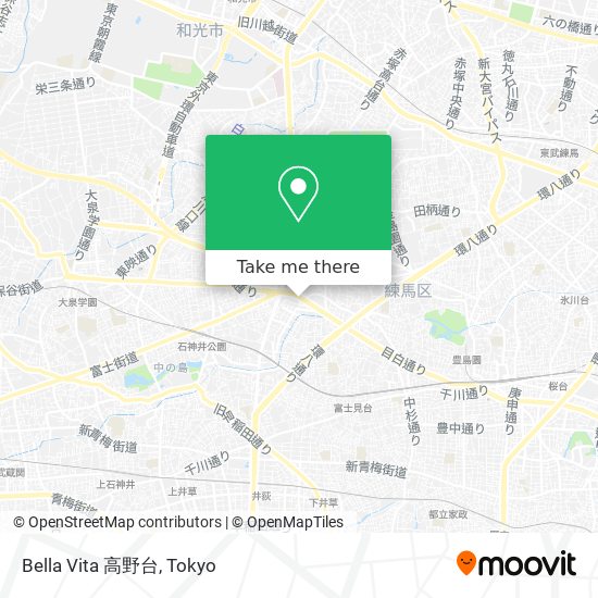 Bella Vita 高野台 map