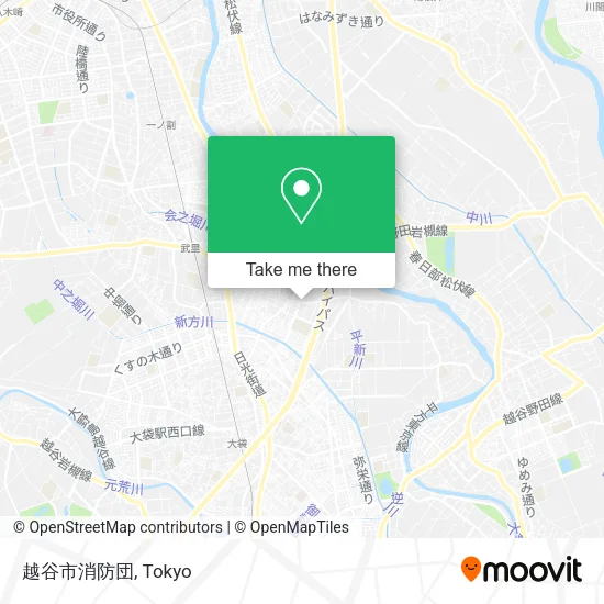 越谷市消防団 map