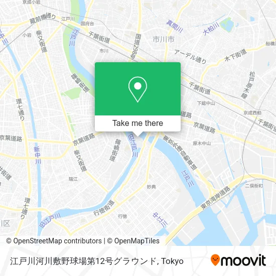 江戸川河川敷野球場第12号グラウンド map
