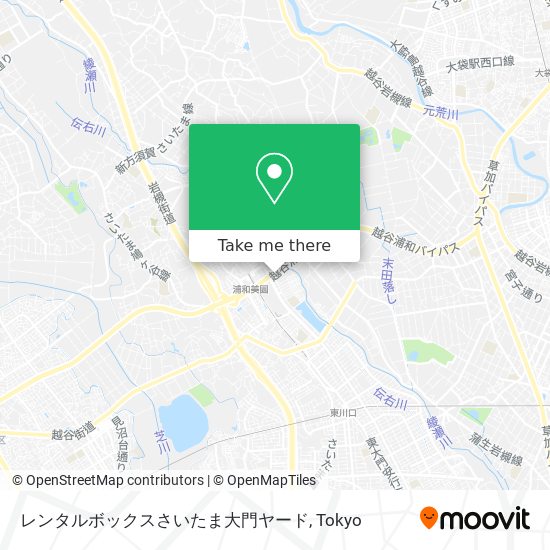 レンタルボックスさいたま大門ヤード map