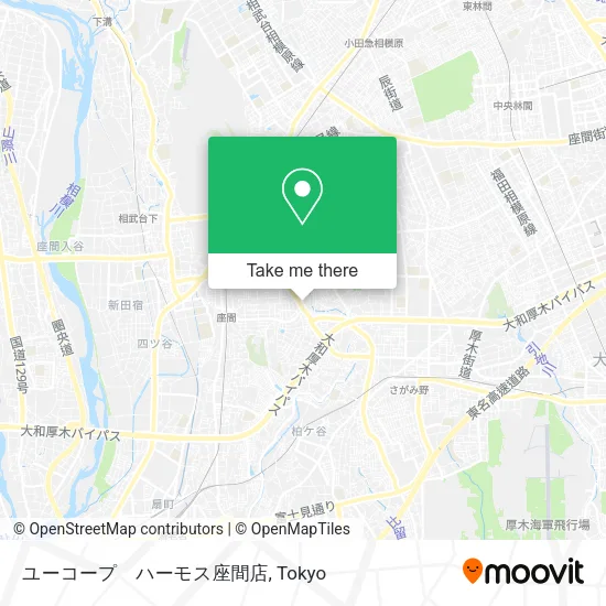 ユーコープ　ハーモス座間店 map