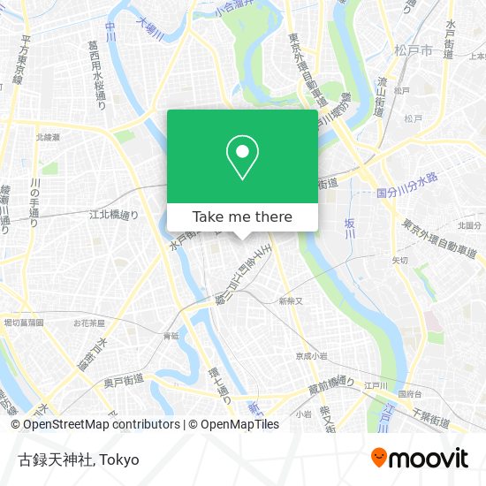 古録天神社 map