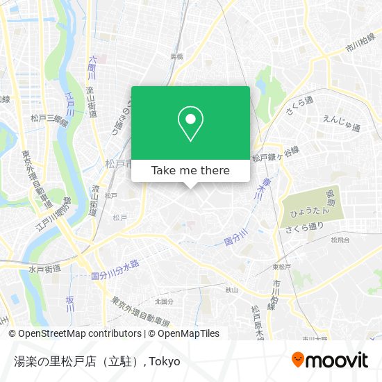 湯楽の里松戸店（立駐） map