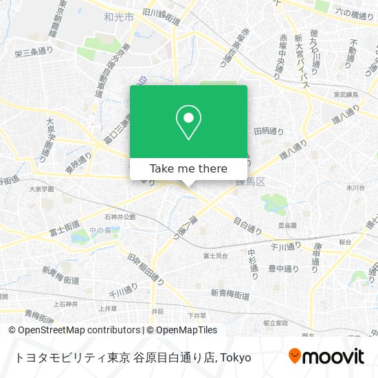 トヨタモビリティ東京 谷原目白通り店 map