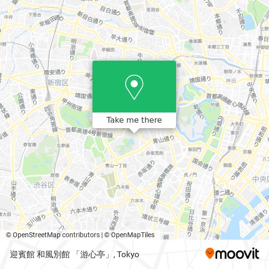 迎賓館 和風別館 「游心亭」 map