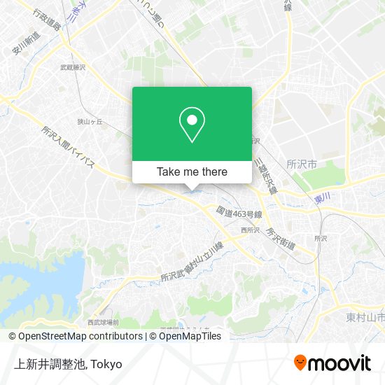 上新井調整池 map