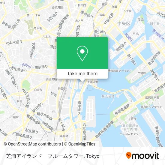 芝浦アイランド　ブルームタワー map