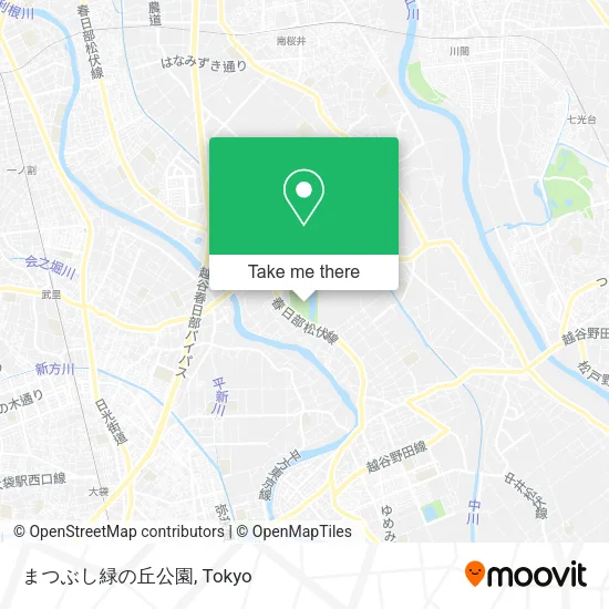 まつぶし緑の丘公園 map
