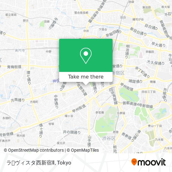 ラ･ヴィスタ西新宿Ⅱ map