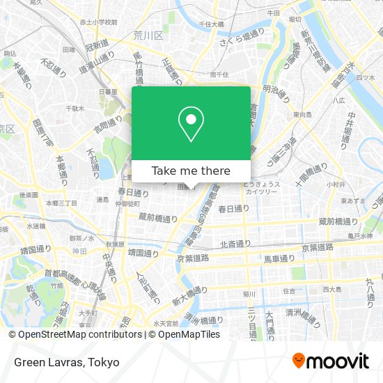Green Lavras map