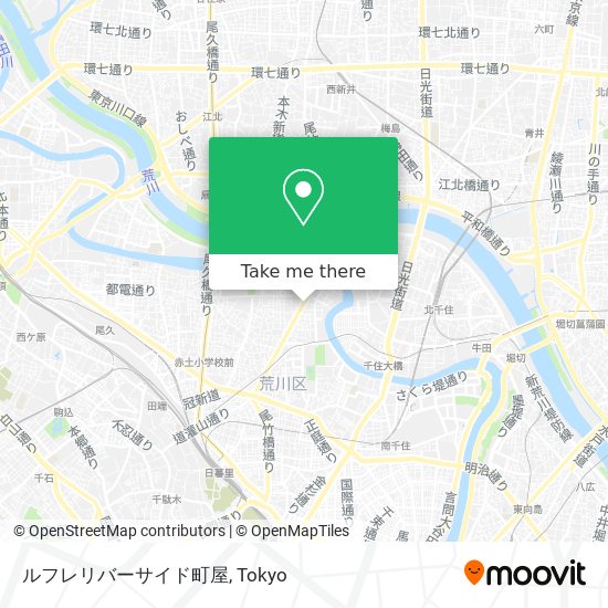 ルフレリバーサイド町屋 map