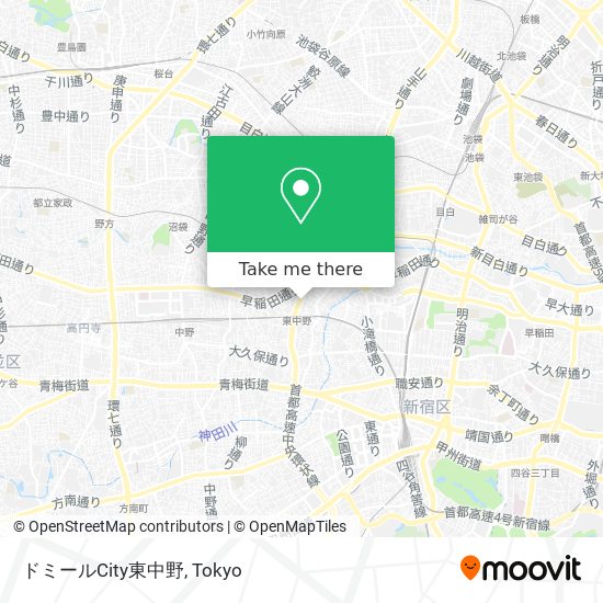 ドミールCity東中野 map