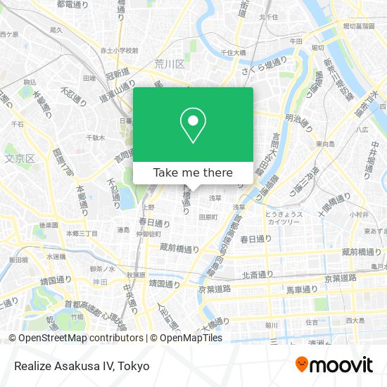 Realize Asakusa IV map