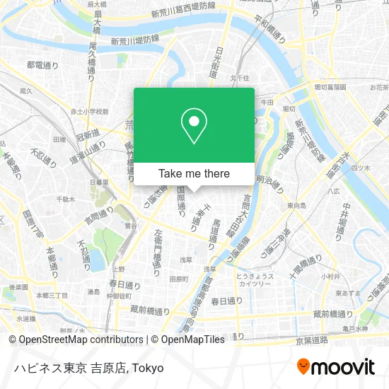 ハピネス東京 吉原店 map