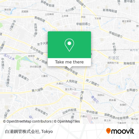 白瀬鋼管株式会社 map