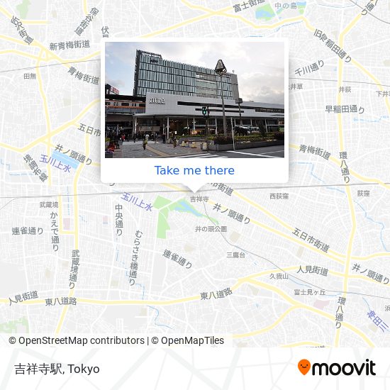 吉祥寺駅 map