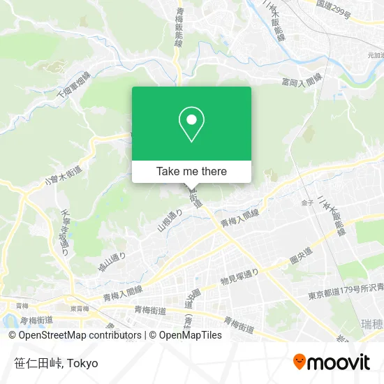 笹仁田峠 map