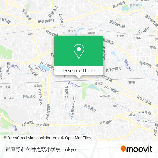 武蔵野市立 井之頭小学校 map