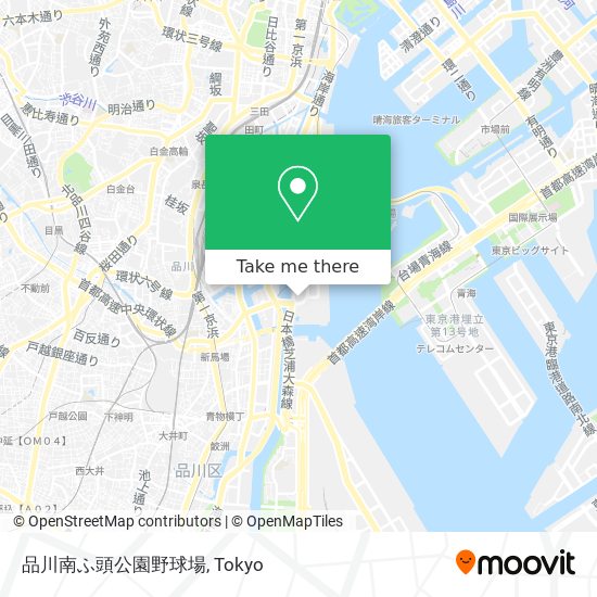 品川南ふ頭公園野球場 map