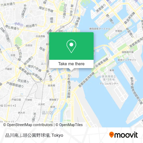 品川南ふ頭公園野球場 map