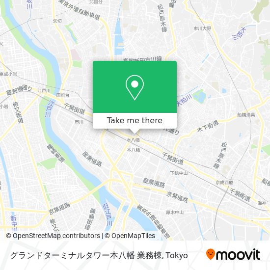 グランドターミナルタワー本八幡 業務棟 map