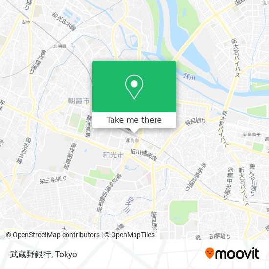 武蔵野銀行 map