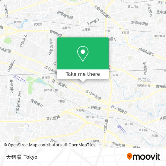 天狗湯 map